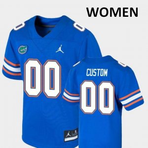 Women's Florida Gators #00 Customize NCAA Jordan Brand Royal Game Authentic Stitched College Football Jersey GGX1262MR